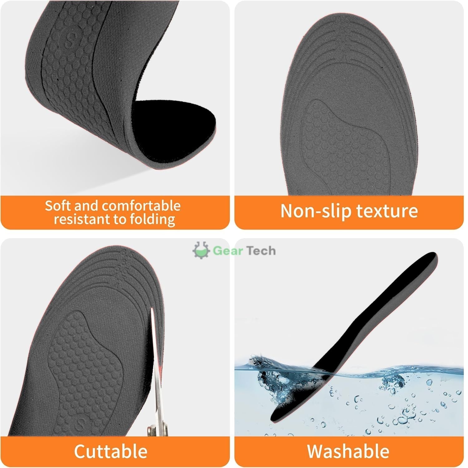 Rechargeable Heated Insoles Temperature Control for Cold Weather Use