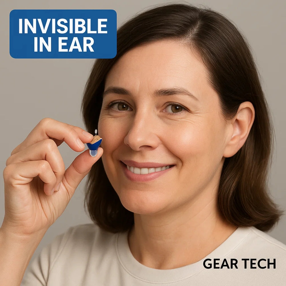 Compact Hearing Aids Rechargeable Design with Crisp, Clear Audio