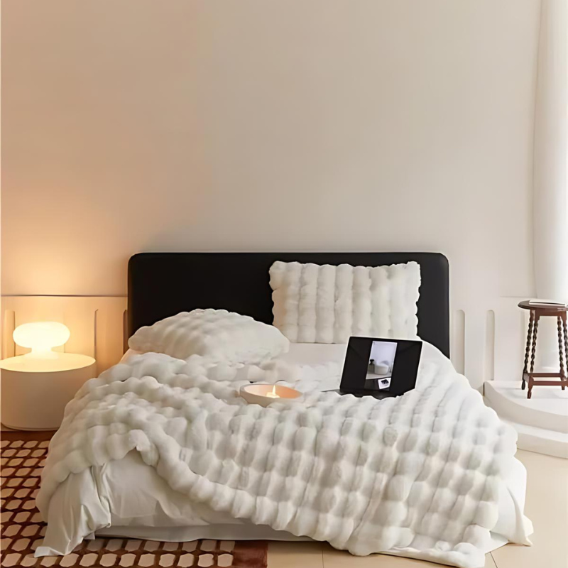 VeluLuxe Dubbelzijdige Fleece en Imitatiebont Deken