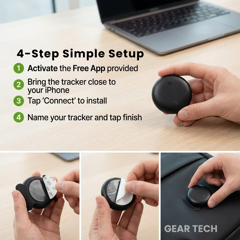 Vehicle GPS Tracker Compact Real-Time Tracking with Zero Monthly Fees