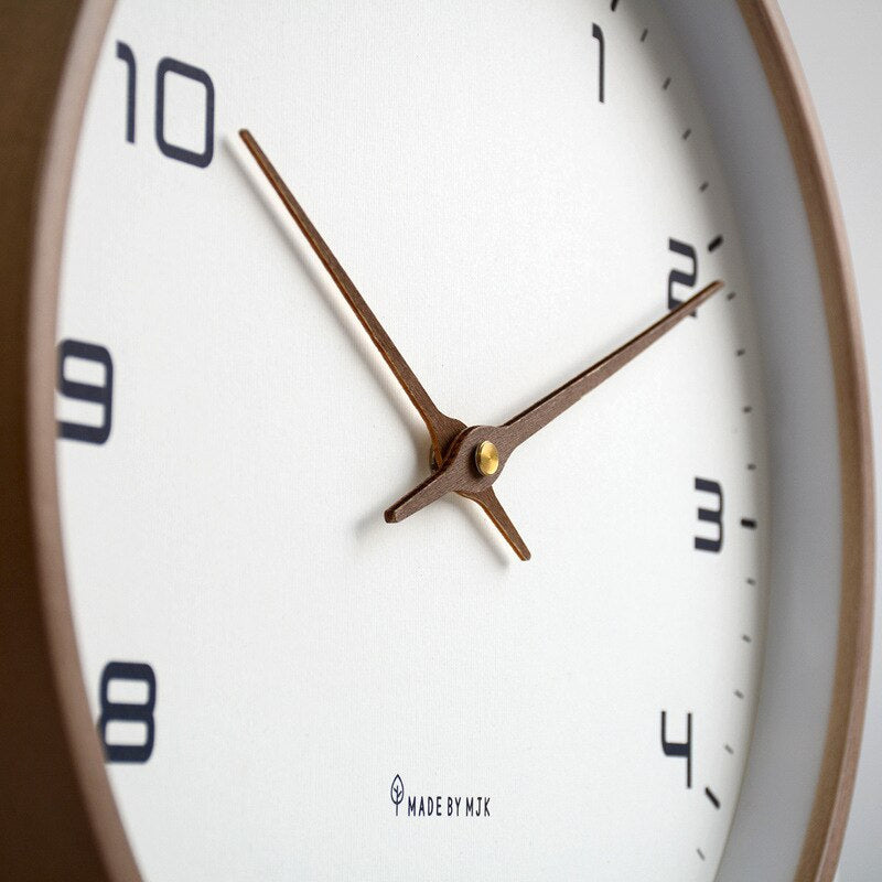 NordicGlow Wooden Wall Clock Minimalist Scandinavian Design