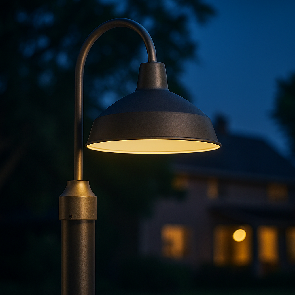 Staande buitenlamp in boerderijstijl