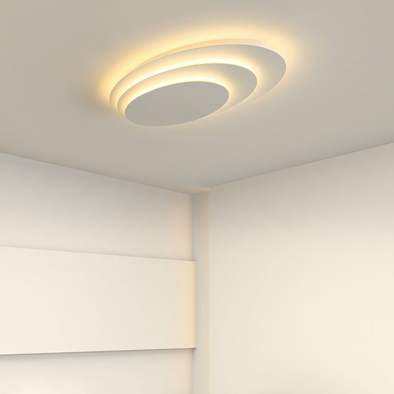 Modern Round LED Ceiling Light Dimmable for Bedroom & Living Room