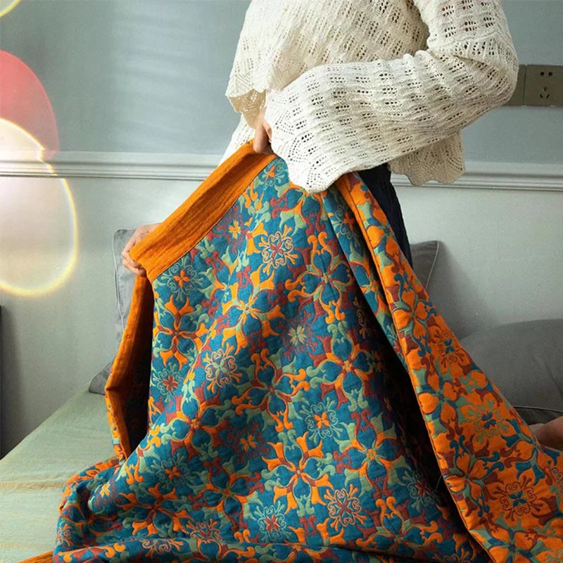 Wendequilt met patroon in laagjesstructuur