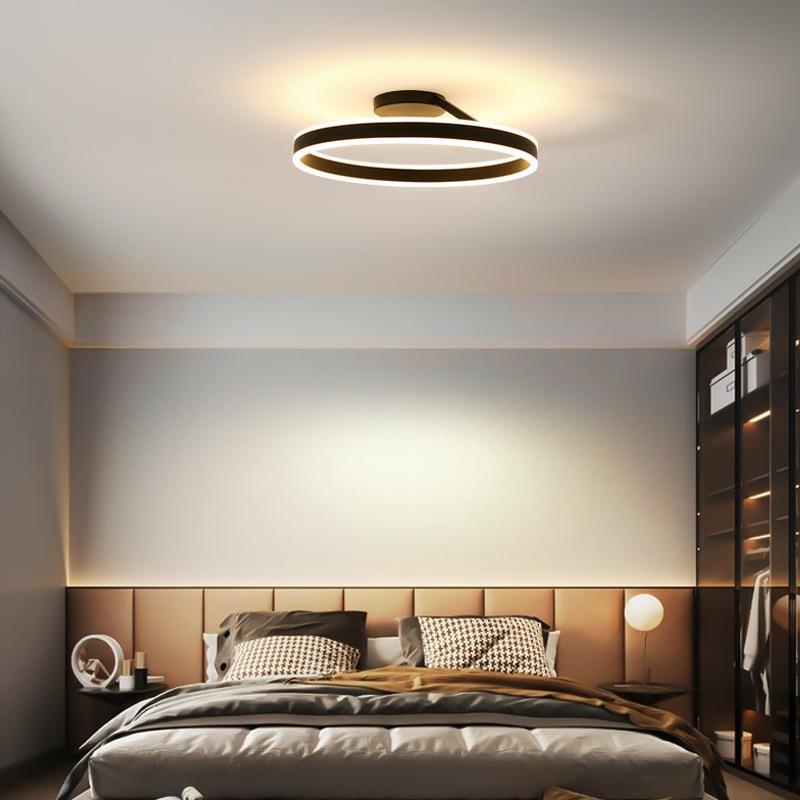 Contemporary Ring LED Ceiling Light Stylish and Adjustable Brightness