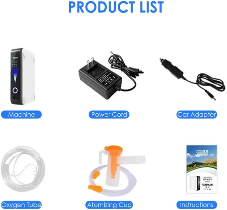 Portable Oxygen Concentrator Lightweight Low-Noise Daily Use Device