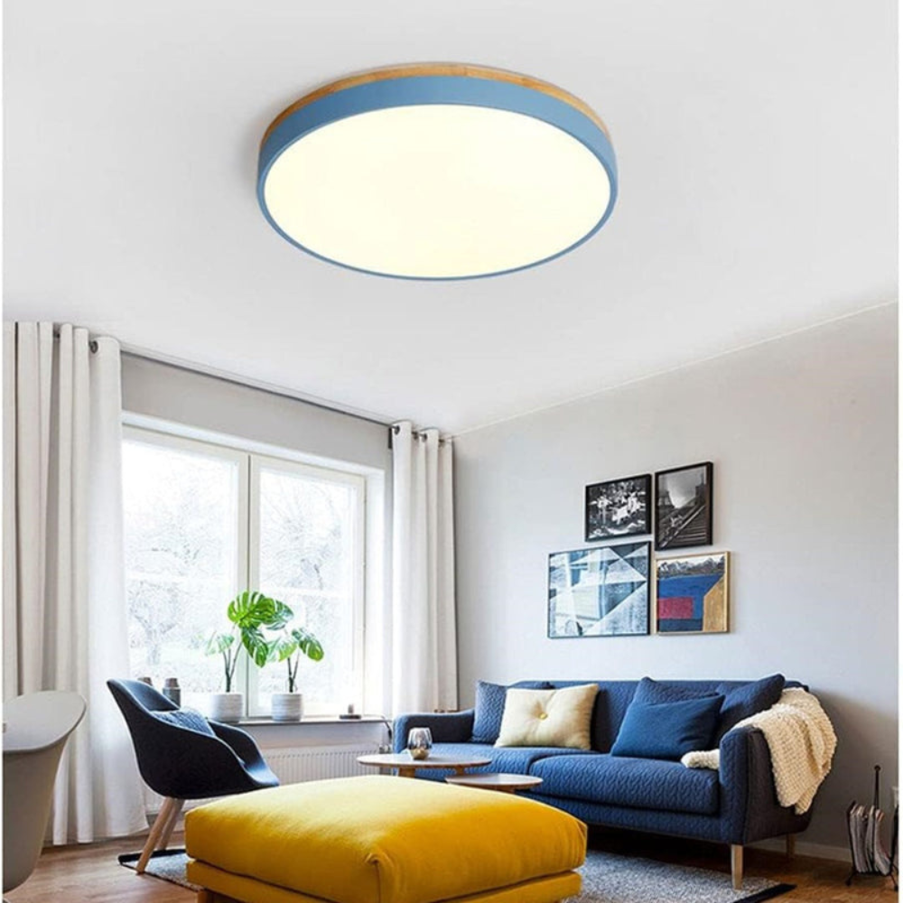 Flush Mount Ceiling Light Round Disc Design for Modern Interiors