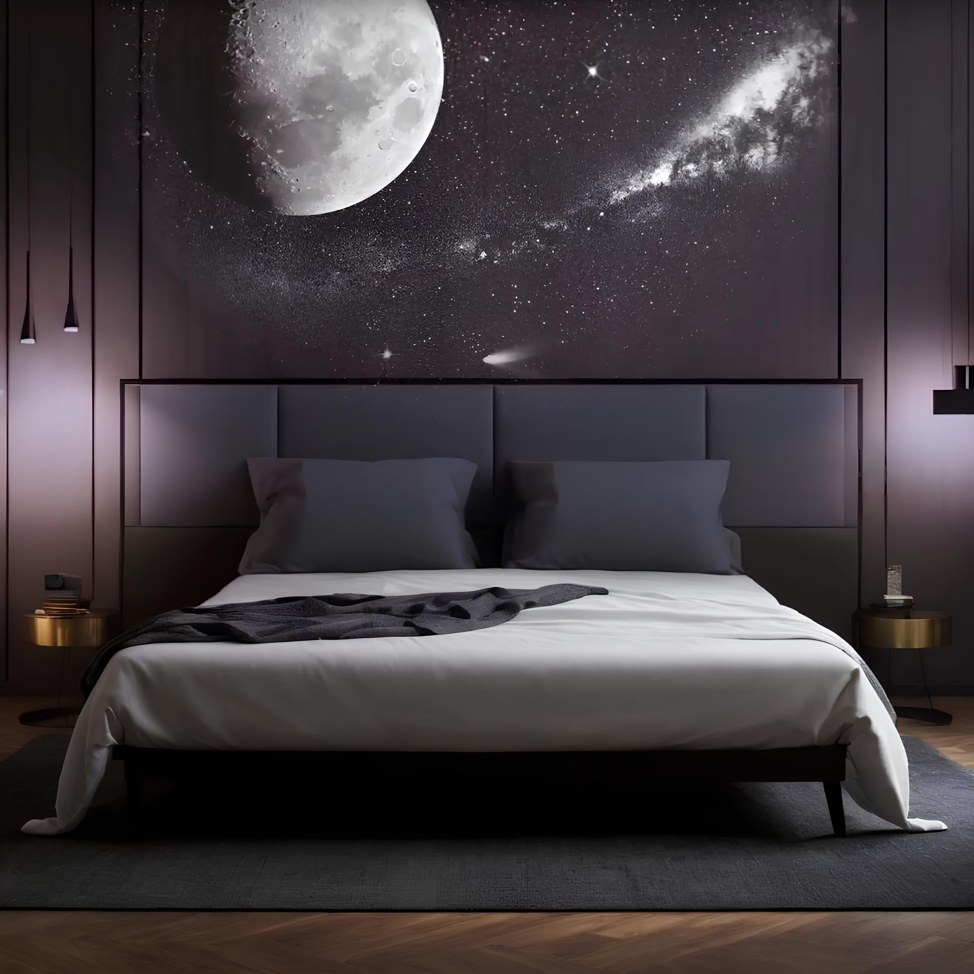 Moon Projection Lamp Starry Night Light with Space Galaxy Effects