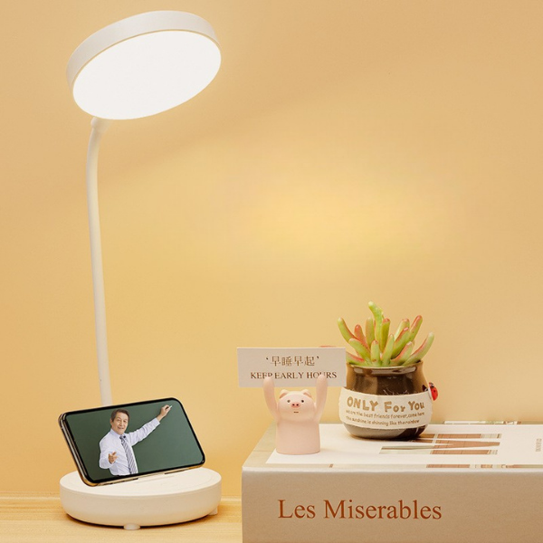 LED Desk Lamp with Adjustable Brightness and Flexible Movement