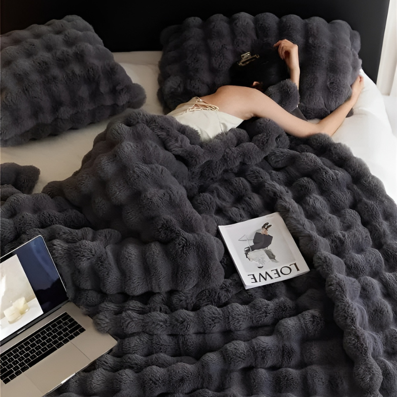 VeluLuxe Dubbelzijdige Fleece en Imitatiebont Deken