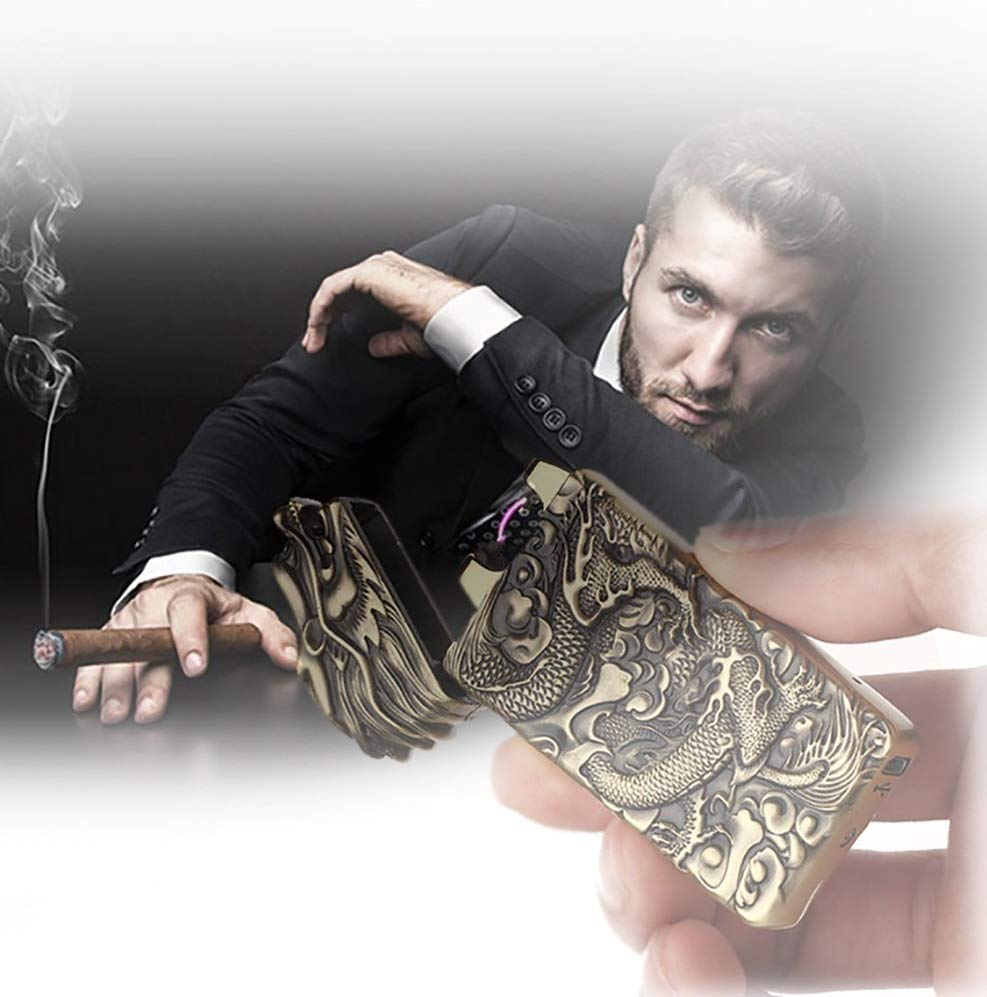 Windproof Flameless Plasma Lighter Portable USB Rechargeable