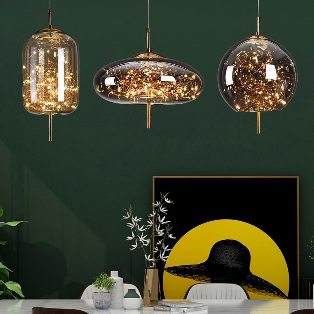 Pendant Light Glass Modern LED Ceiling Lamp