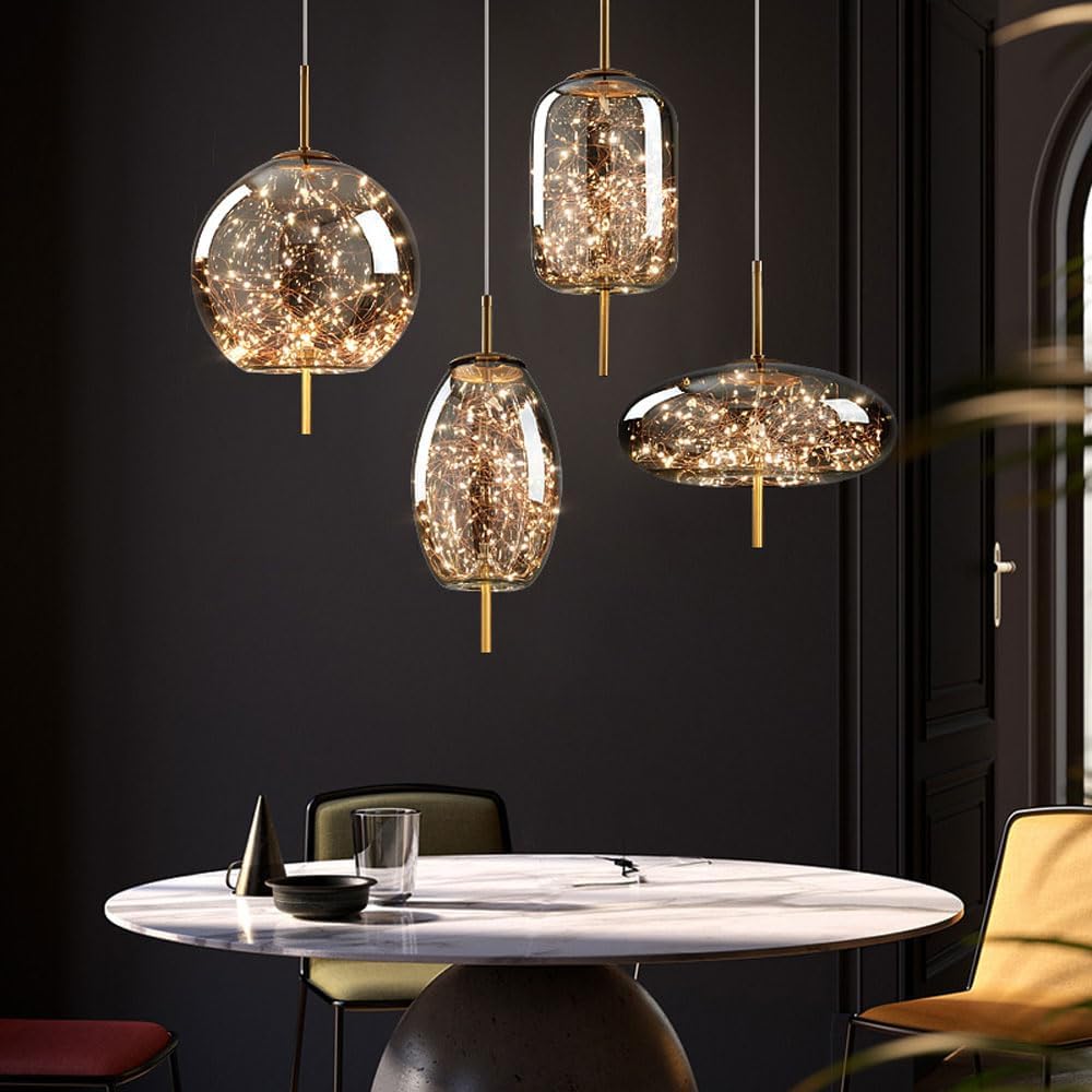 Pendant Light Glass Modern LED Ceiling Lamp
