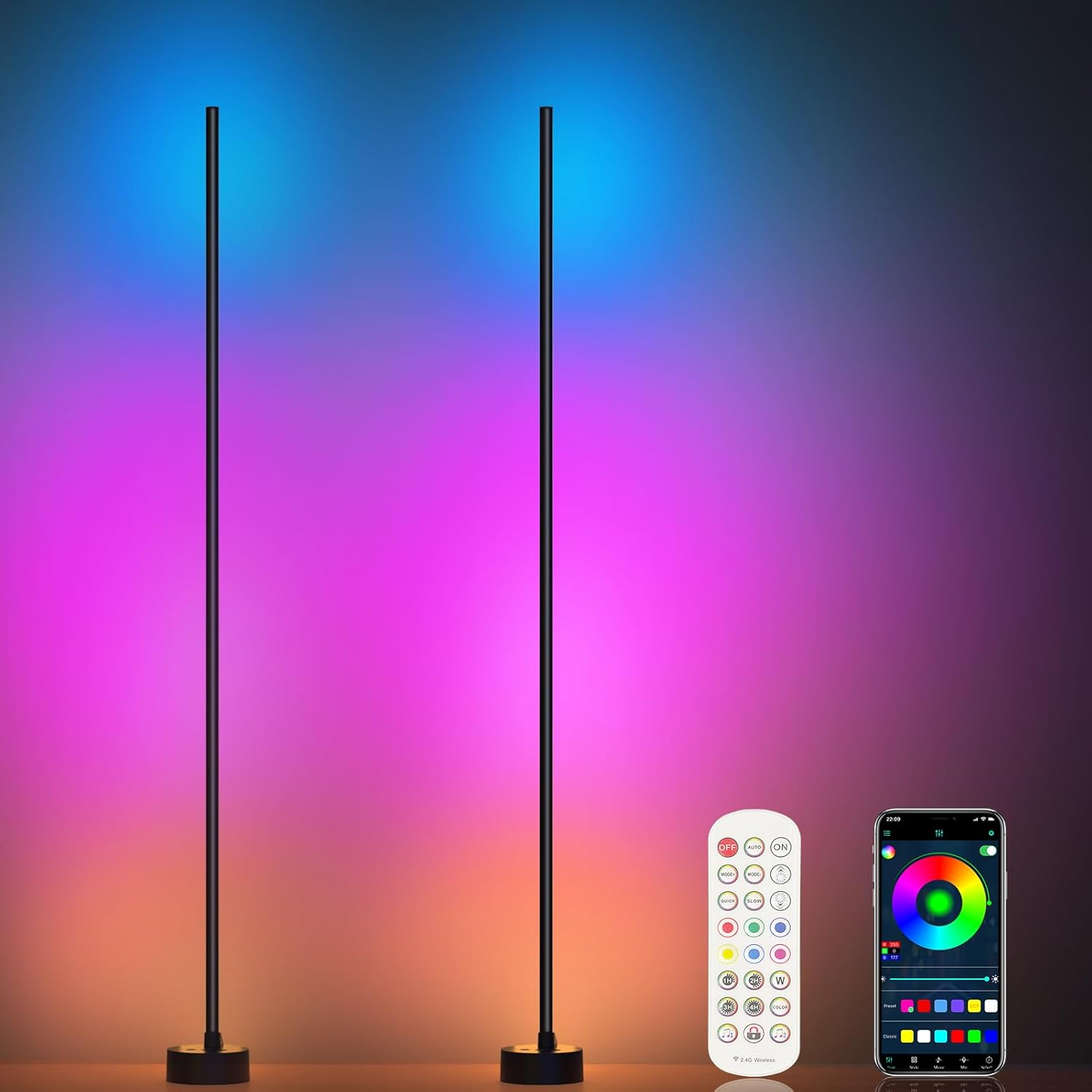 RGB Smart standing corner lamp