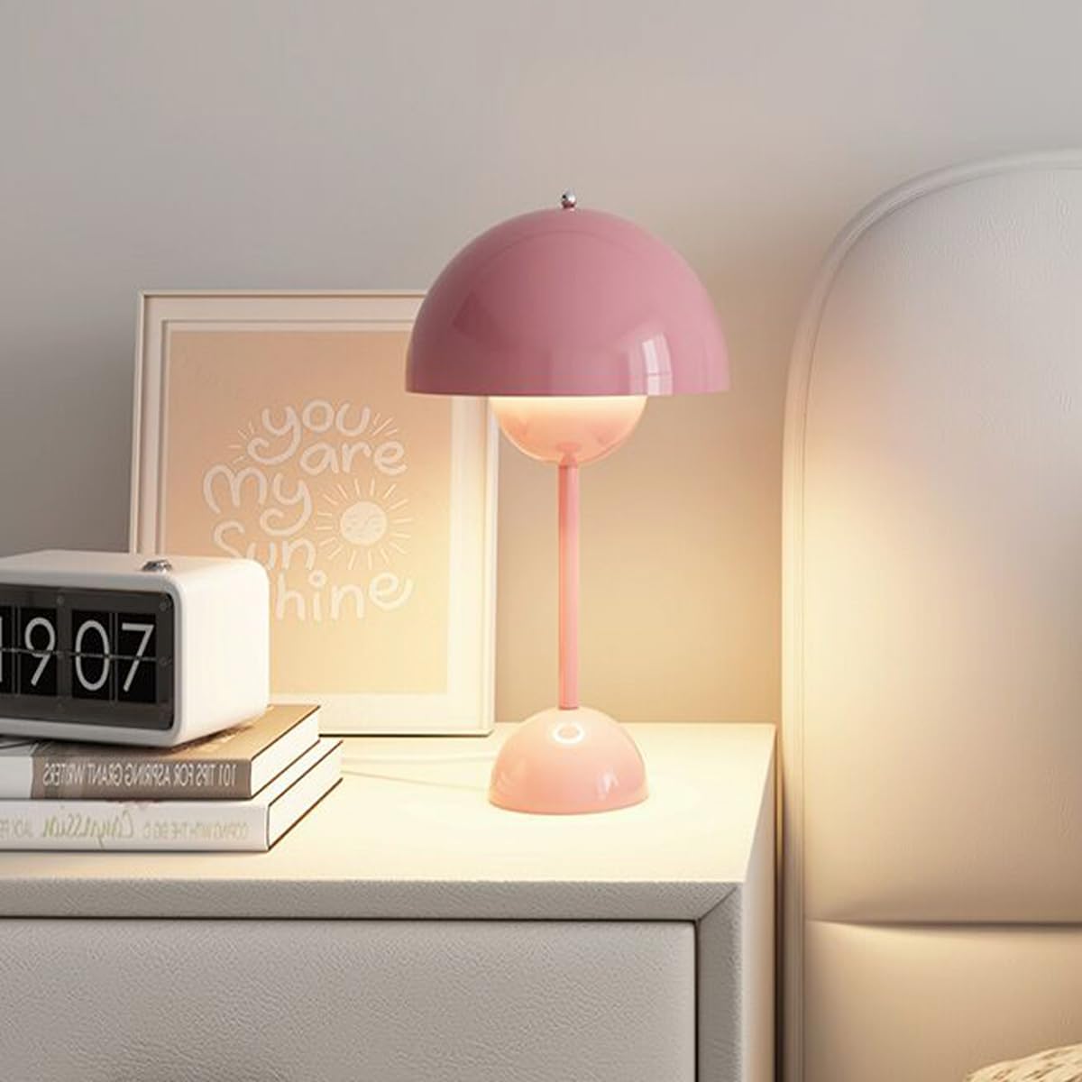 Bolora Portable Table Lamp with Semi-Circular Shade and Minimalist Design