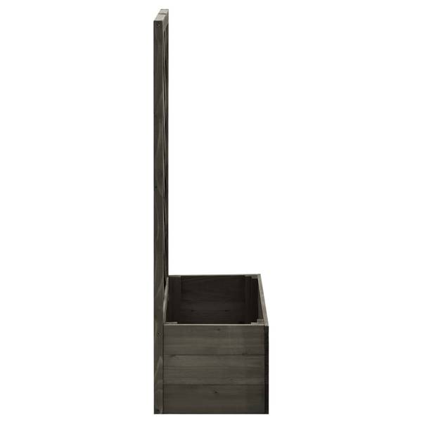 Houtkleurige Klimbak met Spalier