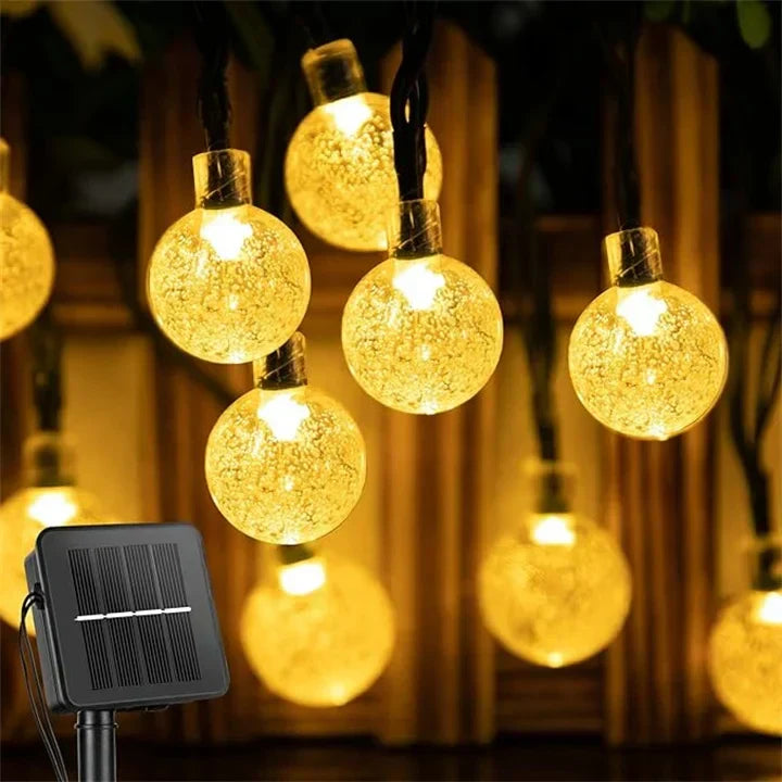Weather-Resistant Solar LED Lights Outdoor String Illumination
