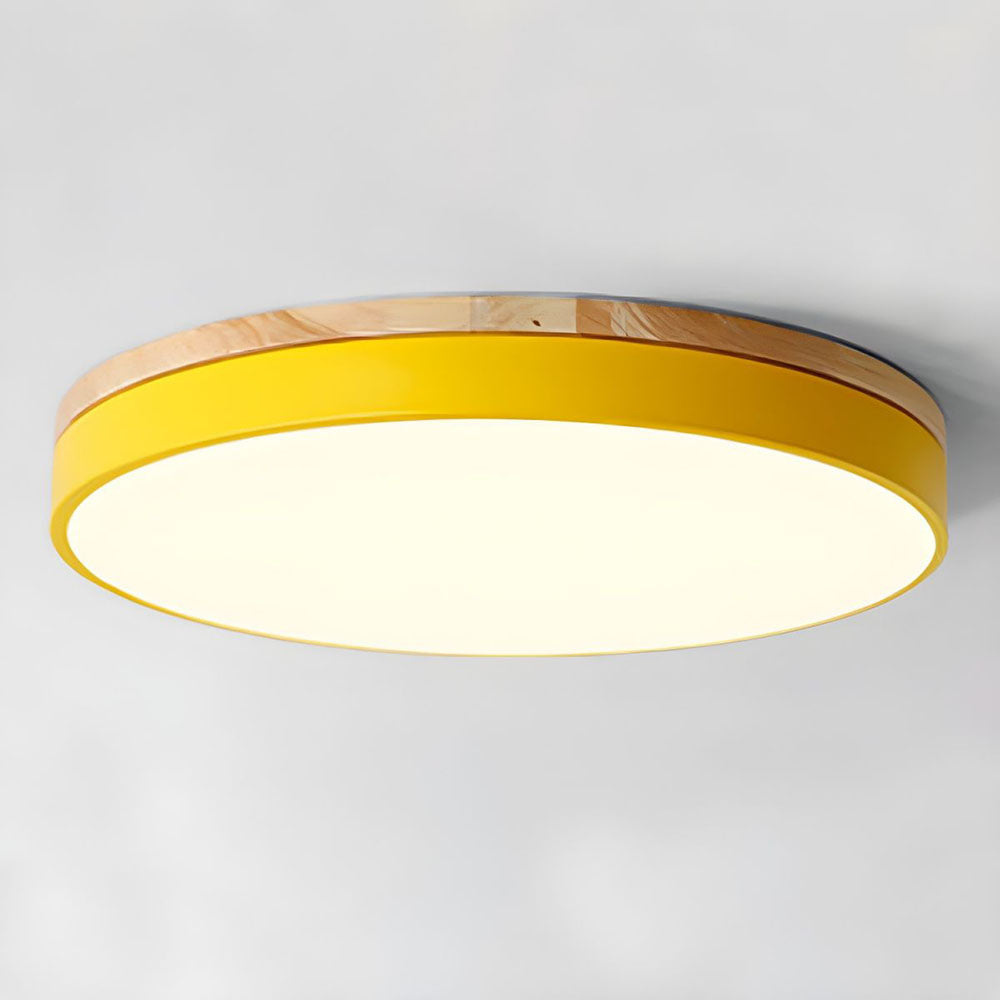 Flush Mount Ceiling Light Round Disc Design for Modern Interiors