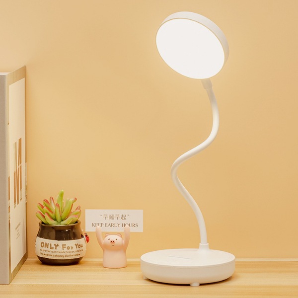 LED Desk Lamp with Adjustable Brightness and Flexible Movement