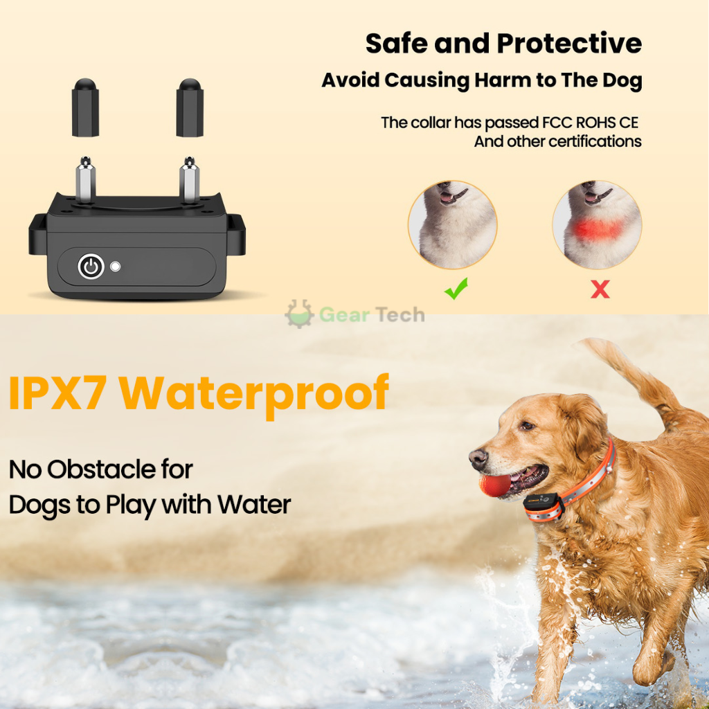 Dog Training Collar Long-Range Waterproof Remote for All Dog Sizes