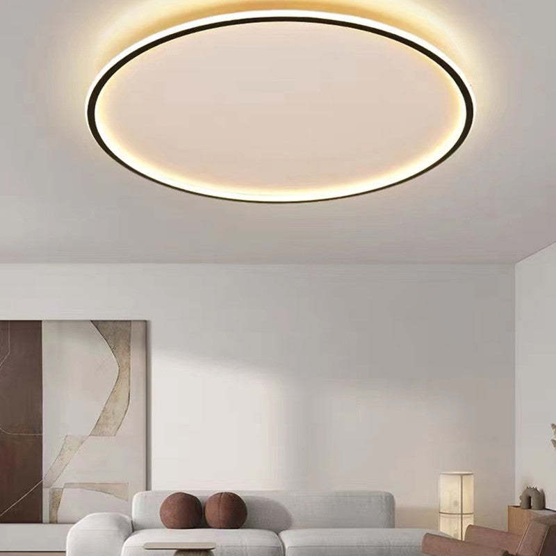 Modern LED Flush Mount Ceiling Light Round Design with Adjustable Brightness
