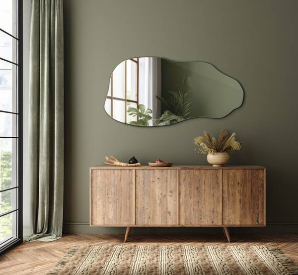 Decoratieve Druppelvormige Wandspiegel
