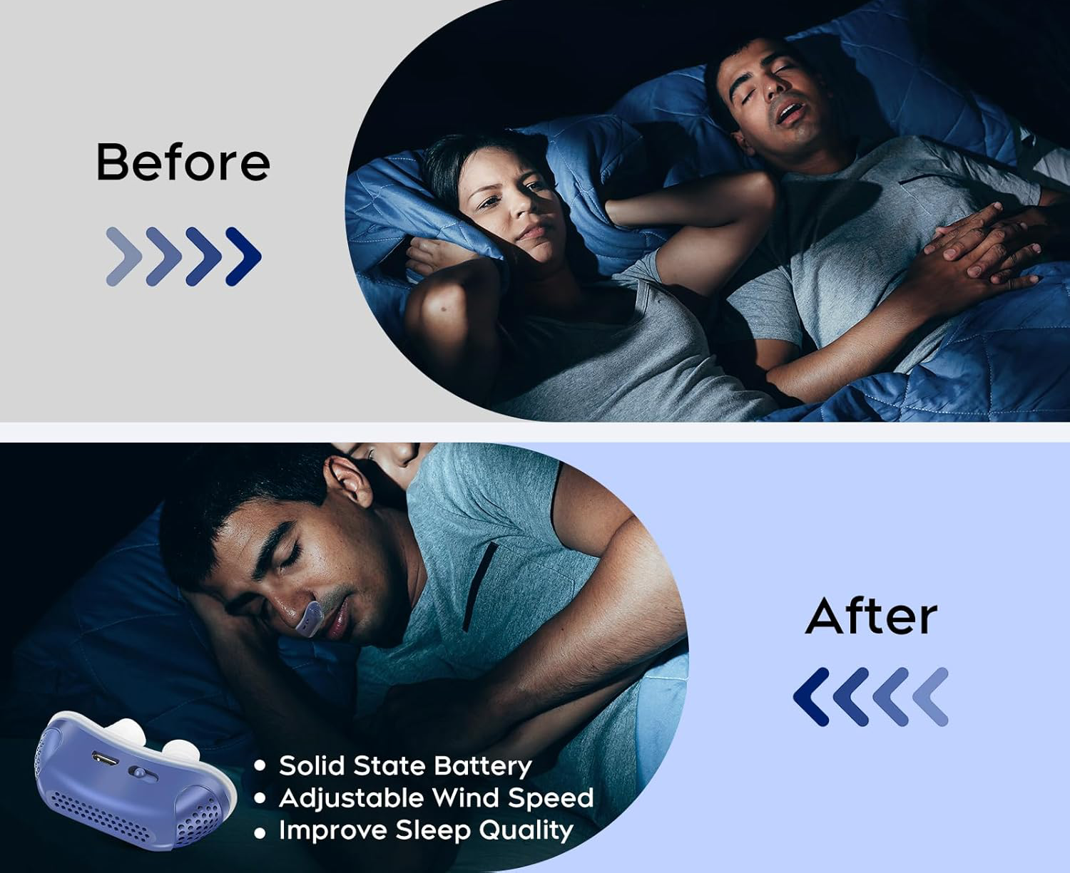 Mini Sleep Apnea Machine Compact CPAP Device for Quiet and Comfortable Sleep