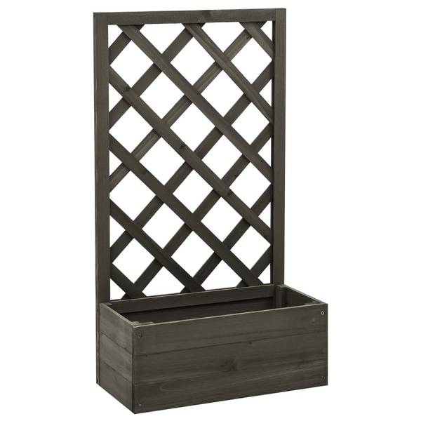 Houtkleurige Klimbak met Spalier