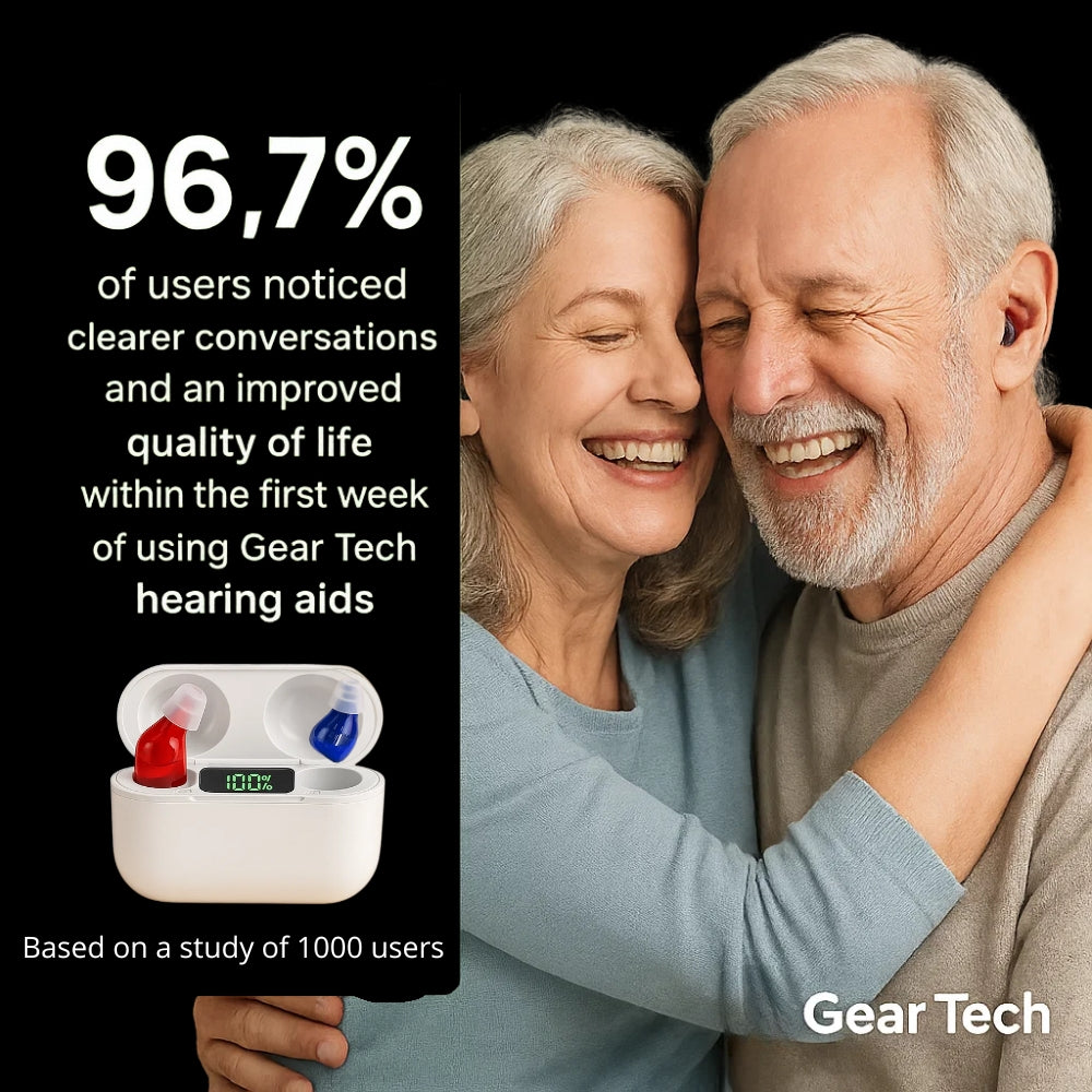 Compact Hearing Aids Rechargeable Design with Crisp, Clear Audio
