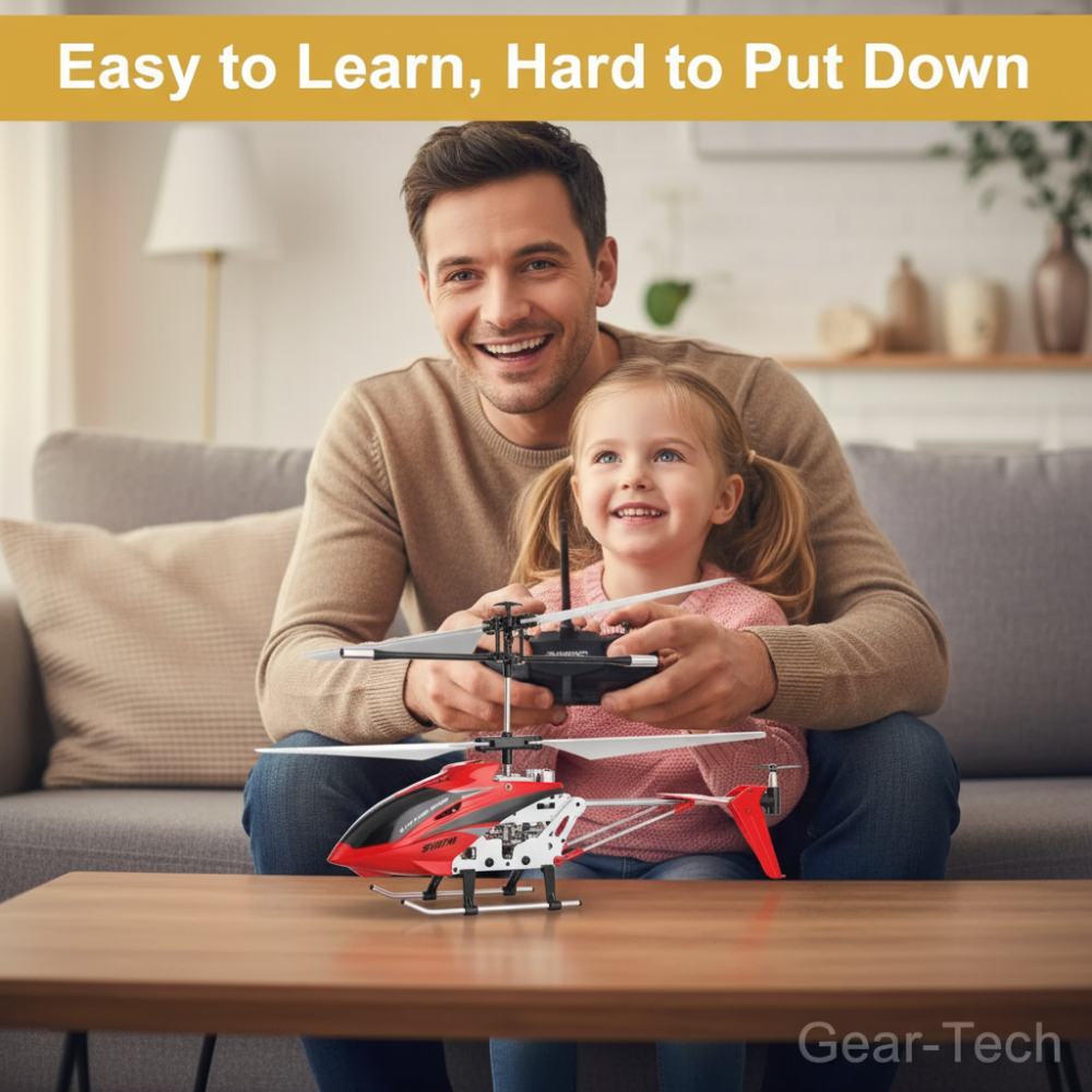 Mini RC Helicopter Indoor Stable Flight Toy with Gyro Control