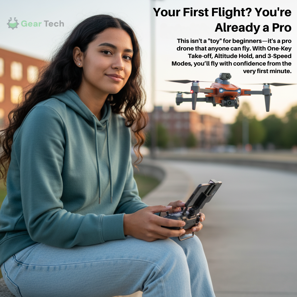 Aerial Camera Drone 8K Dual Lens, GPS Positioning, Stable Flight