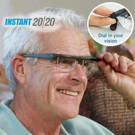 Smart Adjustable Glasses Instantly Focus for Near or Far Sight