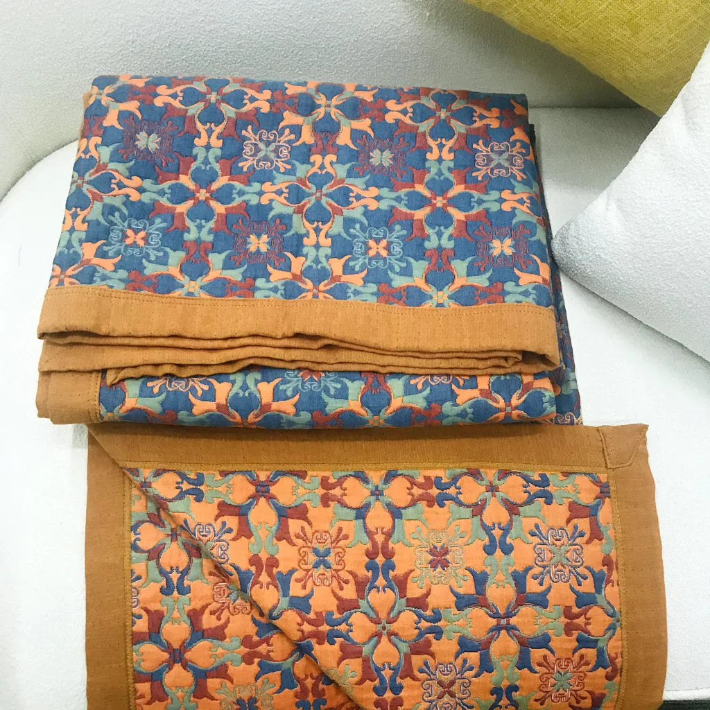 Wendequilt met patroon in laagjesstructuur