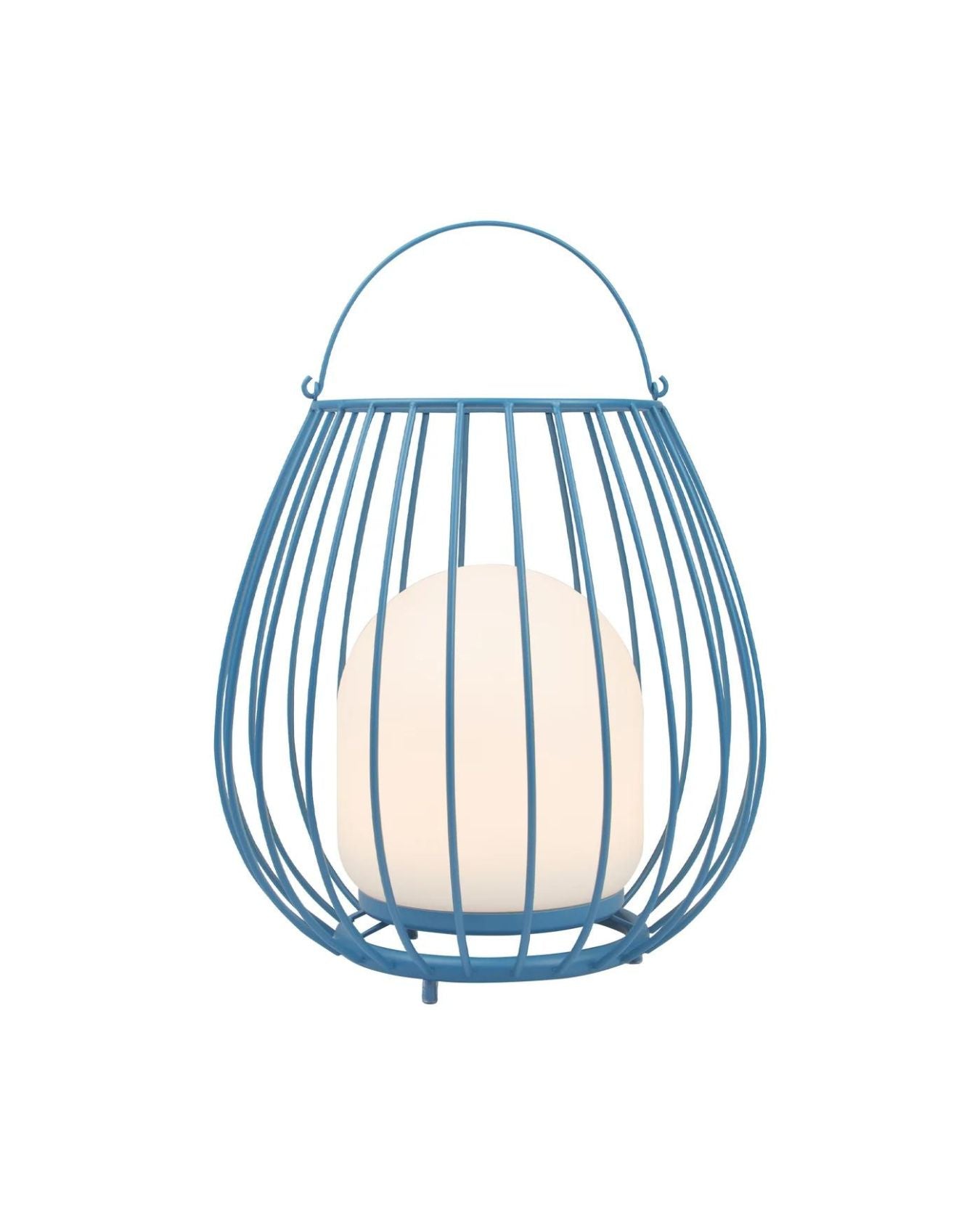 Portable outdoor lamp with cage design and ambient light function