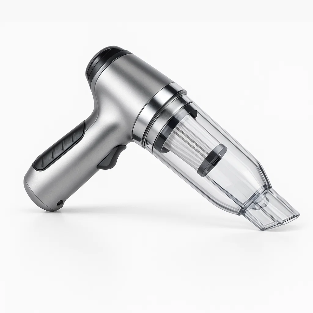 Portable Car Vacuum Cleaner Compact High-Suction Auto Cleaner with Attachments