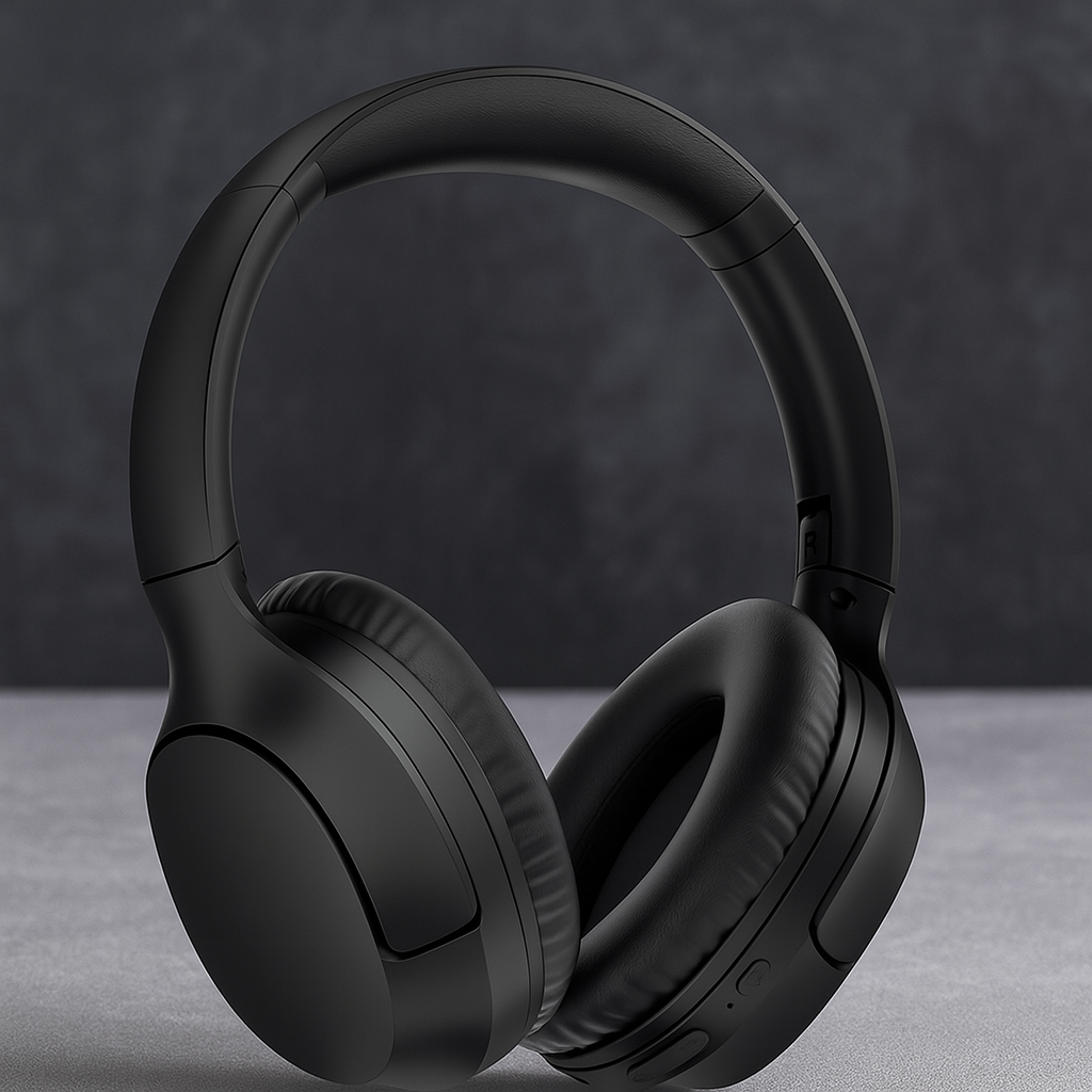 Wireless over-ear headphones with bass boost