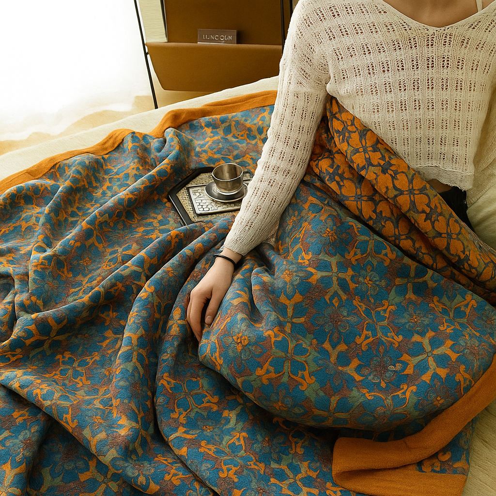 Wendequilt met patroon in laagjesstructuur