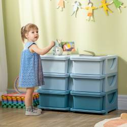 HOMCOM Kinderkamer Opbergboxen Set
