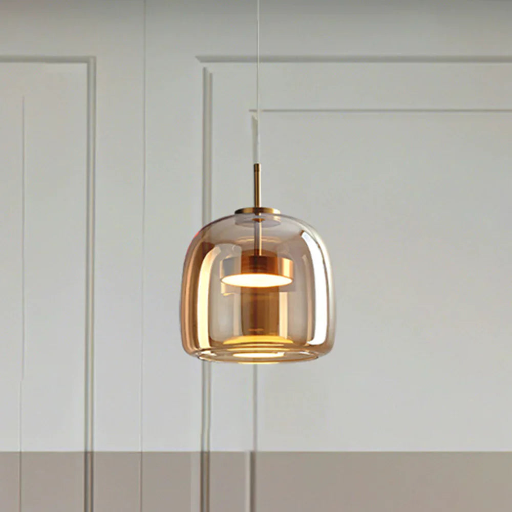 Minimalist Glass Pendant Light for Living Room