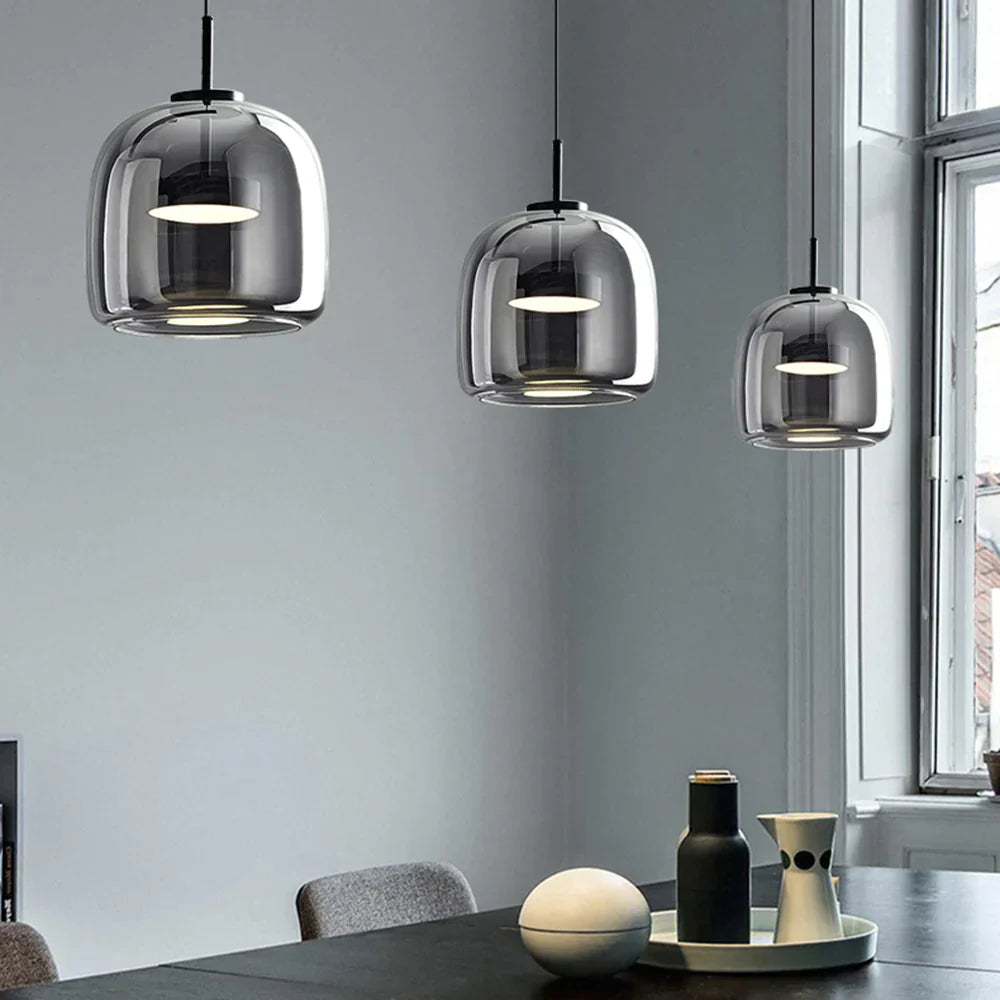 Minimalist Glass Pendant Light for Living Room