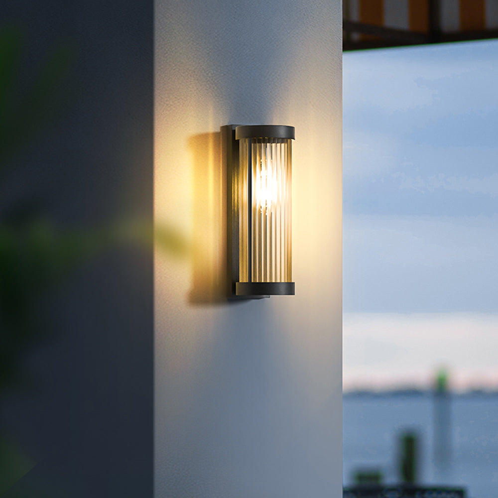 Outdoor Solar Wall Lamp – Up & Down Lighting for Patio and Garden