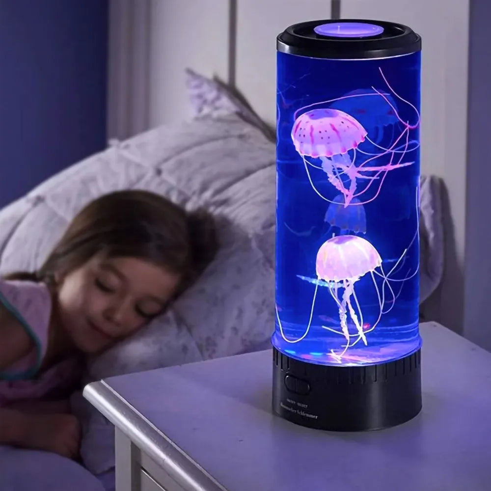 LED Jellyfish Aquarium Lamp Decorative Ambient Light for Home & Office