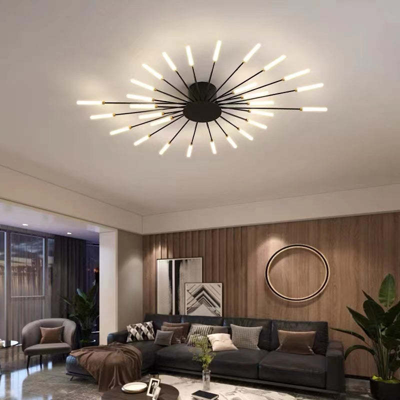 Fireworks-Inspired LED Ceiling Light for Living Room