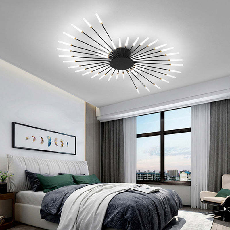 Fireworks-Inspired LED Ceiling Light for Living Room