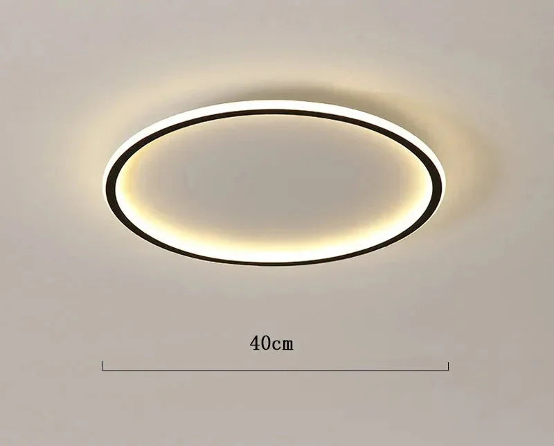 Living Room Minimalist Round Halo LED Ceiling Light