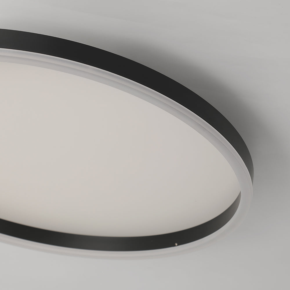 Sleek Flush Ring Ceiling Light Dimmable Modern Home Lighting