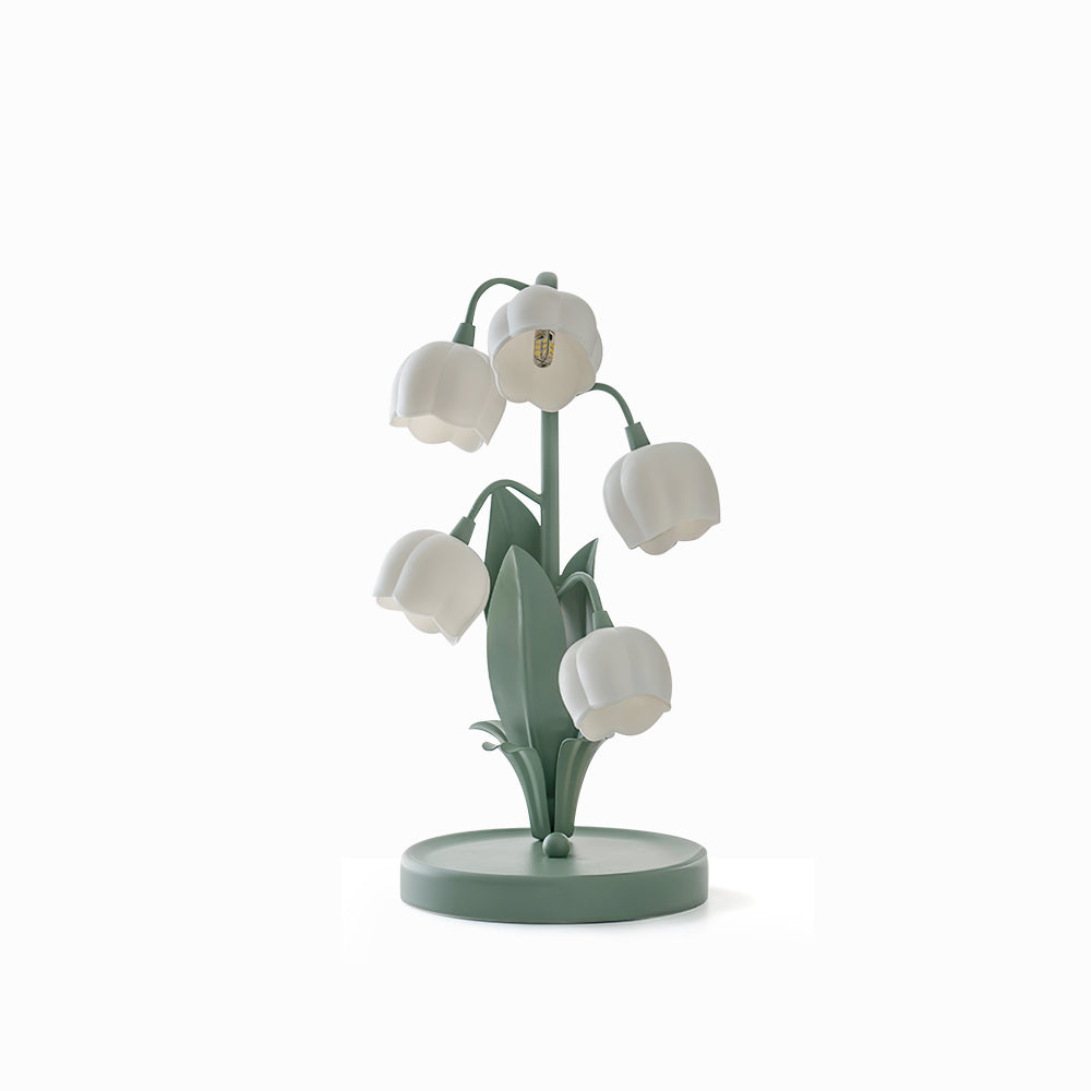 Modern Bell Orchid Table Lamp Cozy Indoor Decorative Light