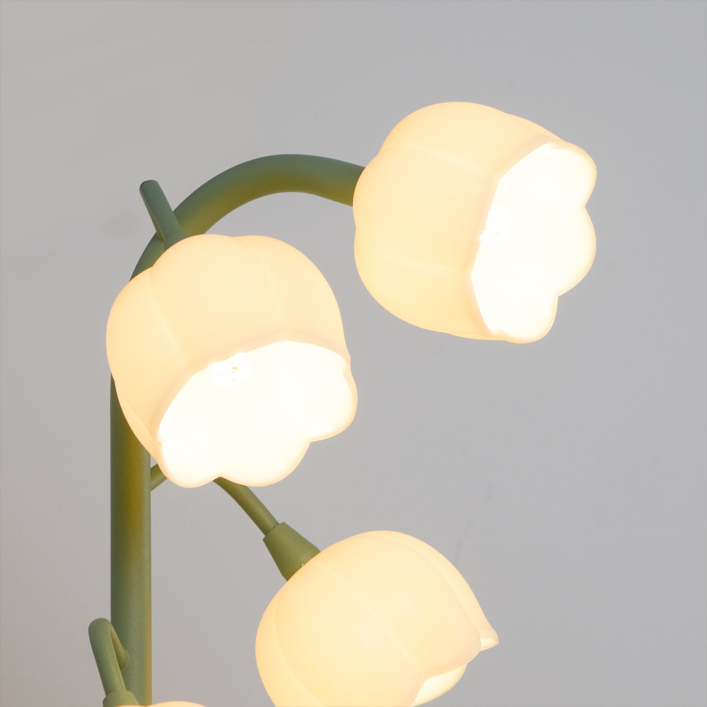 Modern Bell Orchid Table Lamp Cozy Indoor Decorative Light