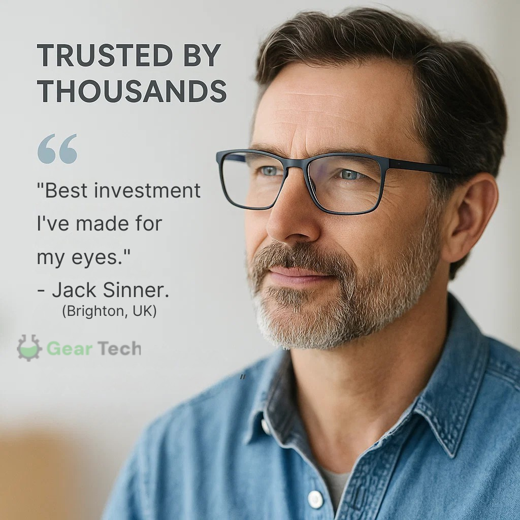 Unisex Vision Glasses All-In-One Progressive Reading and Distance Clarity