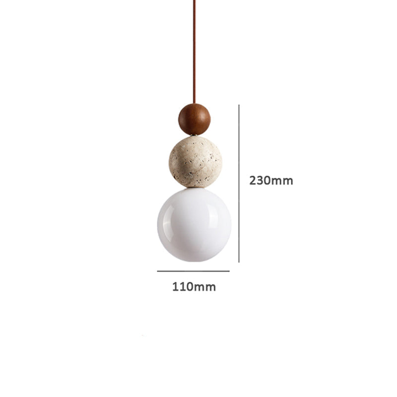Travertine Minimalist Living Room Pendant Light
